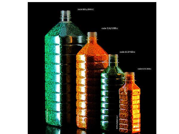 انواع رنگبندی بطری پت پلاستیکی روغن